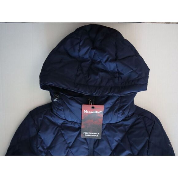 Moosejaw 7726255 Women's Sz S Blue Quilted Down Mid-Length Hooded Jacket - Picture 5 of 14